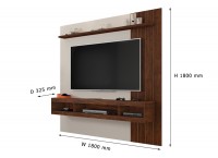 MEUBLE TV NORTON (2PCS) PANEL OFF WHITE/HAVANA (